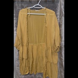 Mustard Yellow Quarter Sleeve Tunic